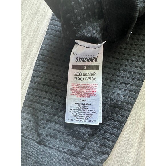 Gymshark Vital Seamless Black Marl Leggings size Small - Picture 3 of 3